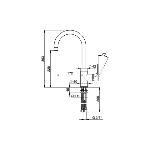 Cisal - Alma - Single Lever Sink Mixer