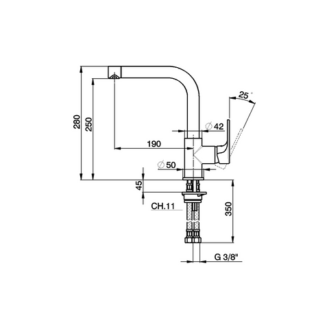 Cisal - Alma - Single Lever Sink Mixer