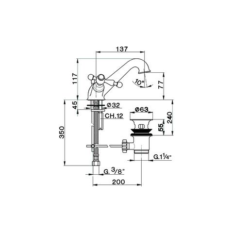 Cisal - Arcana America - Duplex Basin Mixer