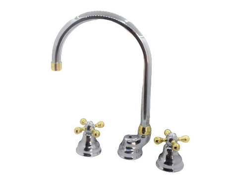 Cisal - Arcana - 3 Hole Duplex Basin Mixer with Spout