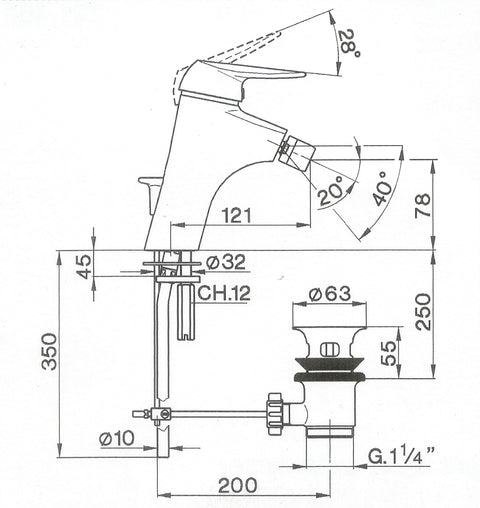 Cisal - Artu - Single Lever Bidet Mixer