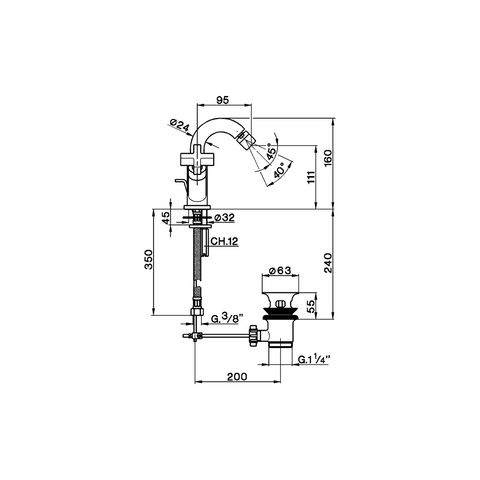 Cisal - Barcelona - Duplex Bidet Mixer