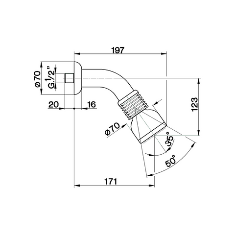 Cisal - Docce - Gea Shower Arm