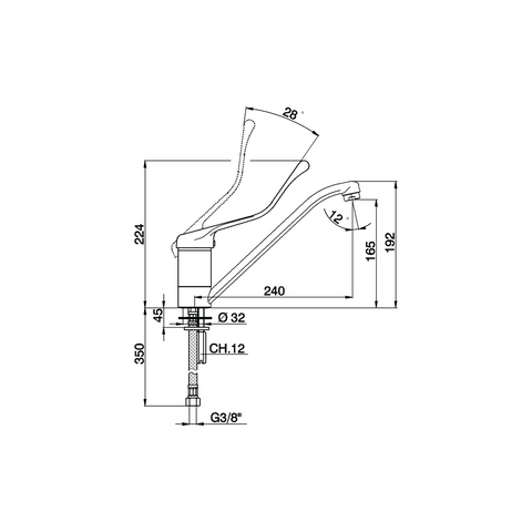 Cisal - Clinic - Single Lever Sink Mixer