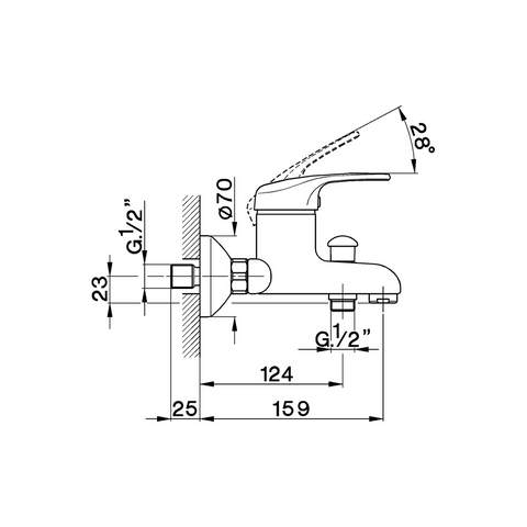 Cisal - Europa - Single Lever Bath Mixer