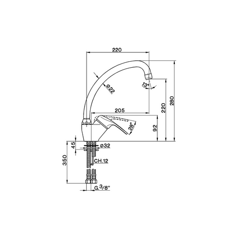 Cisal - Europa - Single Lever Sink Mixer