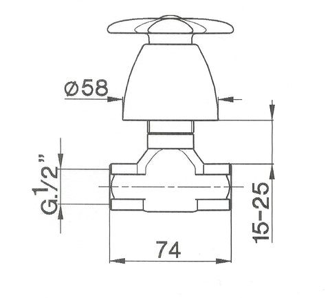 Cisal - Ginvera Ceramica - Built In Stop Valve