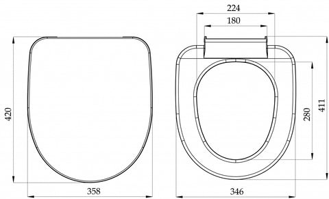 Nikiplast - Accessories - Plastic Toilet Seat IRIS