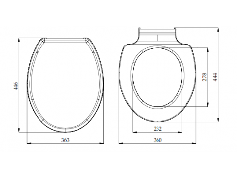 Nikiplast - Accessories - Plastic Toilet Seat Lotus