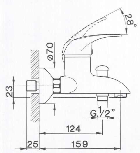 Cisal - Magic - Single Lever Bath Mixer