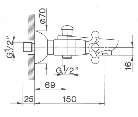 Cisal - Morgana - Duplex Bath Mixer