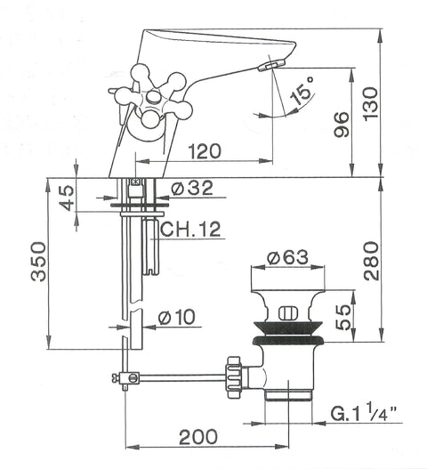 Cisal - Morgana - Duplex Basin Mixer