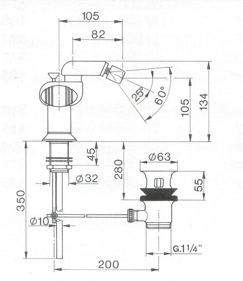 Cisal - Nirvana - Duplex Bidet Mixer