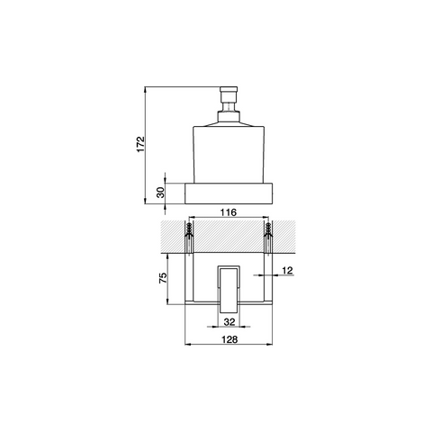 Cisal - Quad - Holder for Soap Dispenser