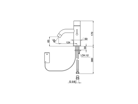 Cisal - Tronic - Electronic Basin Mixer