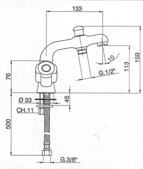 Cisal - TR - Duplex Bath & Basin Mixer