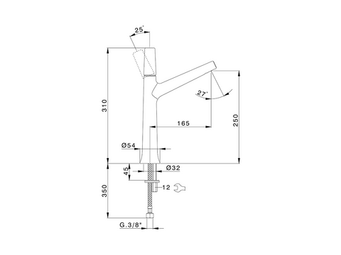 Cisal - Vita - Single Lever Tall Basin Mixer